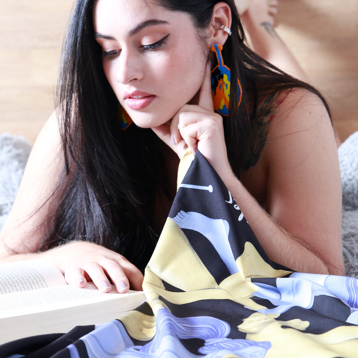 Pañoleta Enroscados Amarilla